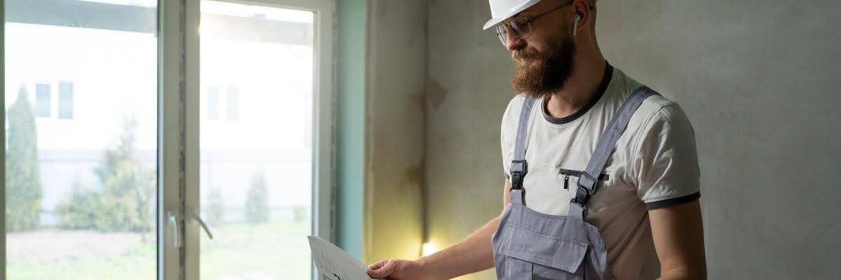 A contractor deciding between using home window tint or solar screen shades.